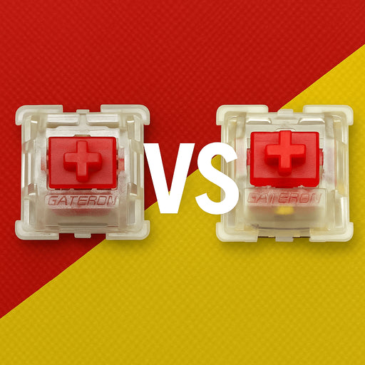 Gateron Milky Red vs Gateron KS-9 Red – Gedempte Milky Sound vs Heldere Classic Red