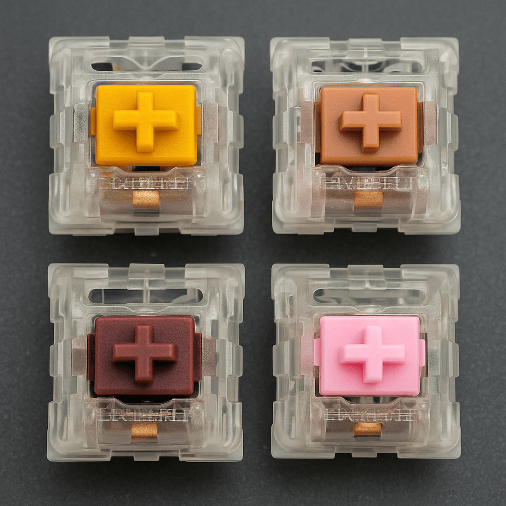 Kailh Speed Switches: Golden vs Bronze vs Coppery vs Silver