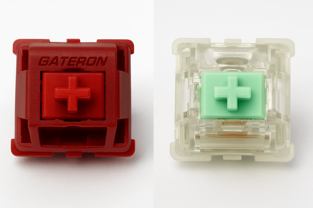 Gateron Type R vs Baby Kangaroo - Moderne Poppy Tactile vs Diepe Thock Tactile