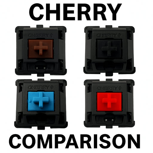 Cherry MX2A Black vs Blue vs Brown vs Red – Welke MX2A Switch past bij jou?