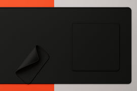 XXL 900x400mm Mousepad with and without stitched edges