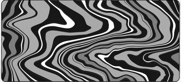 Mousepad Waves Grey XXL - 900 x 400 x 3 mm - Antislip