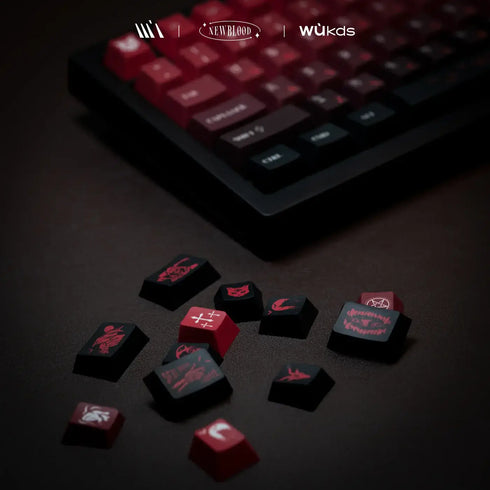Set de Keycaps Wukds New Blood | PBT | ANSI | 152 Teclas