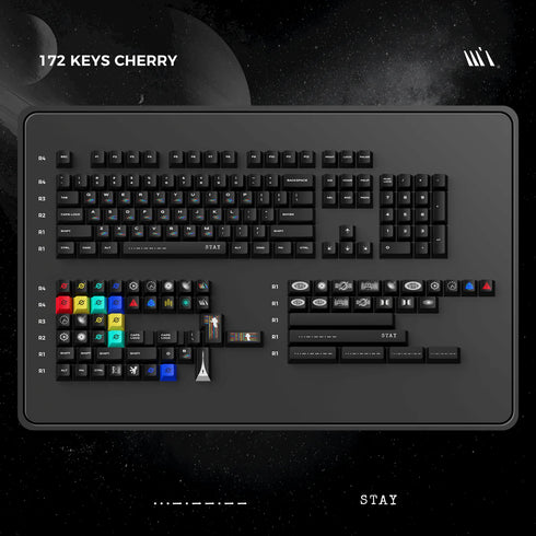 Wukds Interstellar Tastenkappen-Set | PBT | ANSI | 172 Tasten