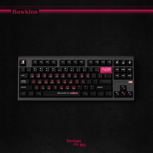 Wukds Stranger Things Hawkins Keycaps Set | PBT | ANSI | 172 Keys