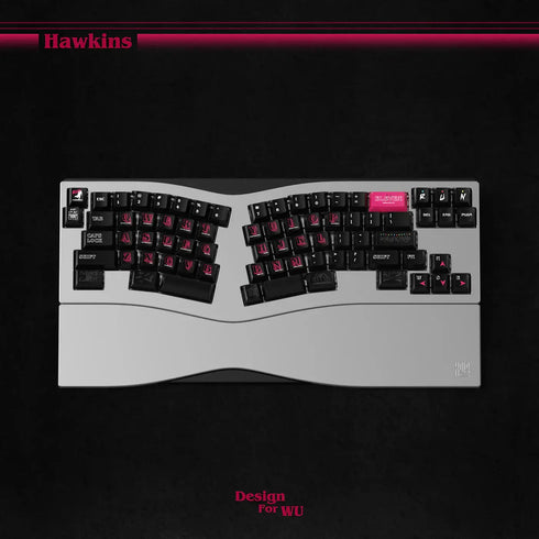 Wukds Stranger Things Hawkins Keycaps Set | PBT | ANSI | 172 Keys