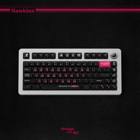 Wukds Stranger Things Hawkins Keycaps Set | PBT | ANSI | 172 Keys
