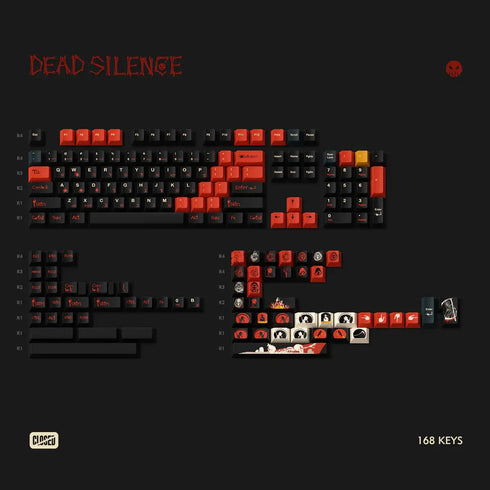 Set de Keycaps Wukds Dead Silence | PBT | ANSI | 168 Teclas