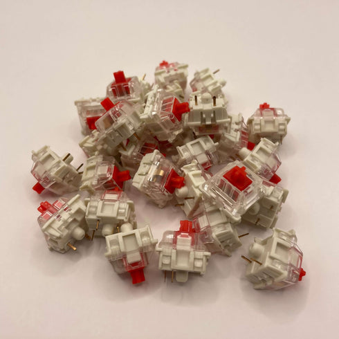 Gateron Milky Red Pro Switches - Lineari - 30 pezzi
