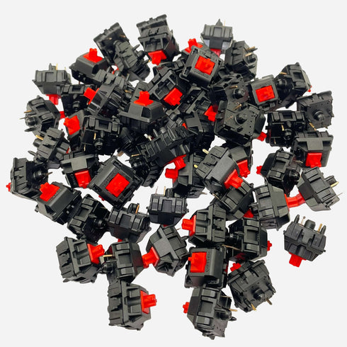 Cherry MX2A Red mechanical keyboard switches bulk view