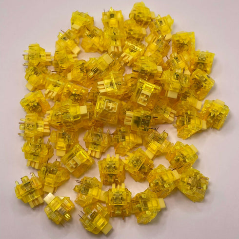 Gateron Ink V2 Yellow Switches - Lineales - 30 piezas