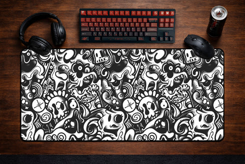 Doodle Apocalypse Mousepad XXL - Gaming - 900 x 400 x 3 mm - Antislip