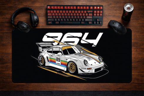 Retro Racer Mousepad XXL - Gaming - 900 x 400 x 3 mm - Antislip