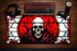 Crimson Reaper desk mat with red reaper design