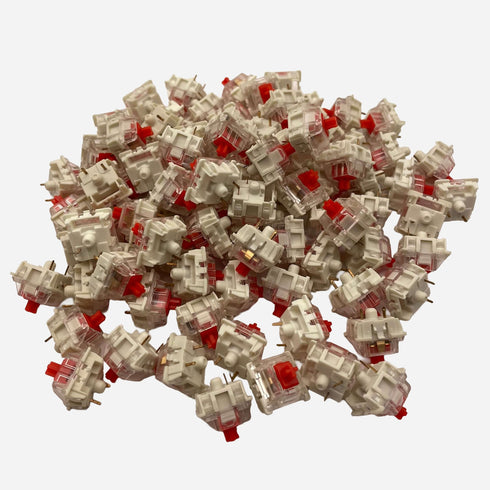 Gateron Milky Red Pro switches for smooth linear typing