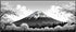 Fuji Blossom Black XXL gaming mousepad 900 x 400 mm
