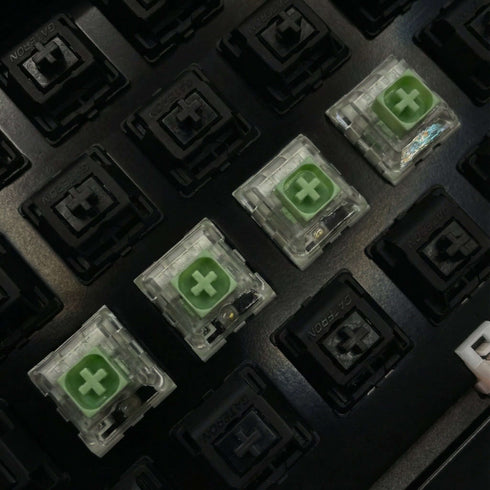 Kailh BOX Jade switches installed in custom mechanical keyboard