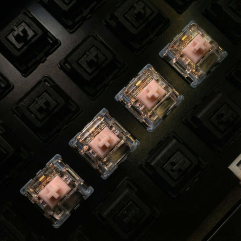 Gateron Melodic switches installed in custom mechanical keyboard