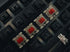 Gateron Milky Red Pro switches installed in custom mechanical keyboard