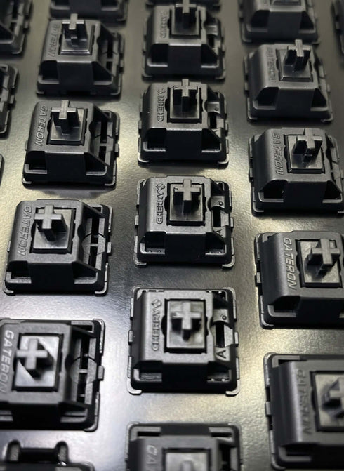 Custom keyboard build with Cherry MX2A Black linear switches