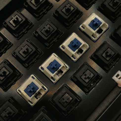 HMX Xinhai switches installed in custom mechanical keyboard