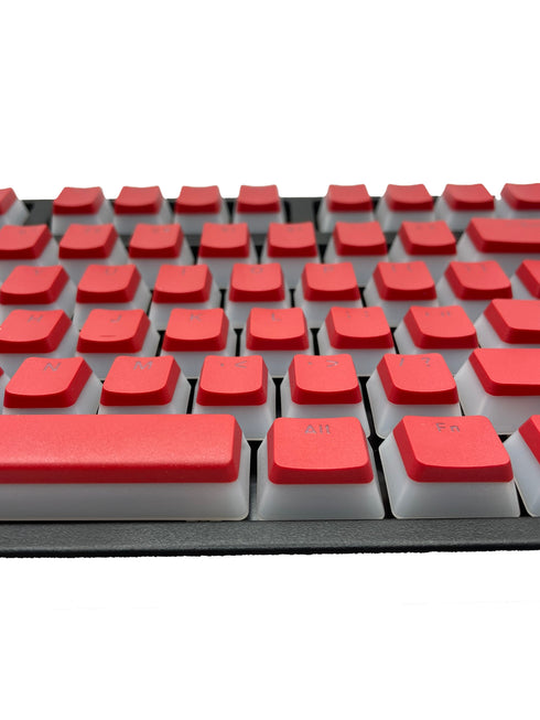 Rode PBT keycaps met lichtdoorlatende randen – compatibel met Cherry MX switches