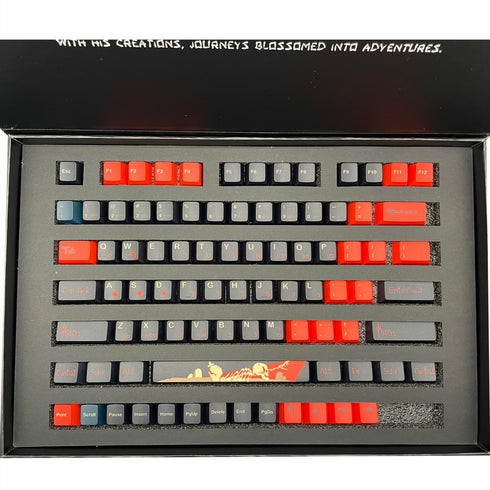 Wukds Dead Silence Tastenkappen-Set | PBT | ANSI | 168 Tasten