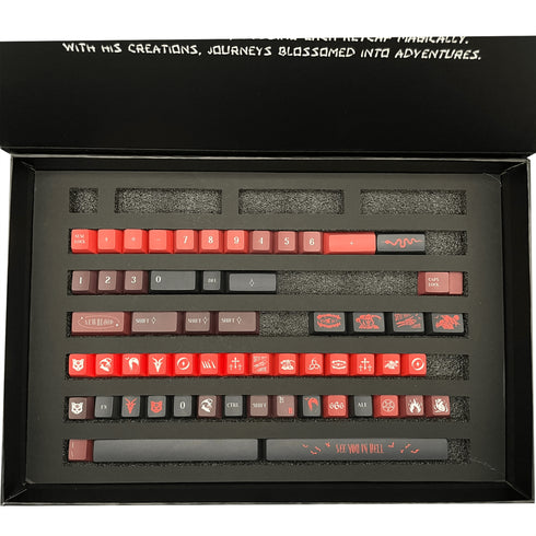 Set de Keycaps Wukds New Blood | PBT | ANSI | 152 Teclas