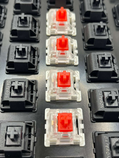 Gateron Milky Red Pro Switches - Lineari - 30 pezzi