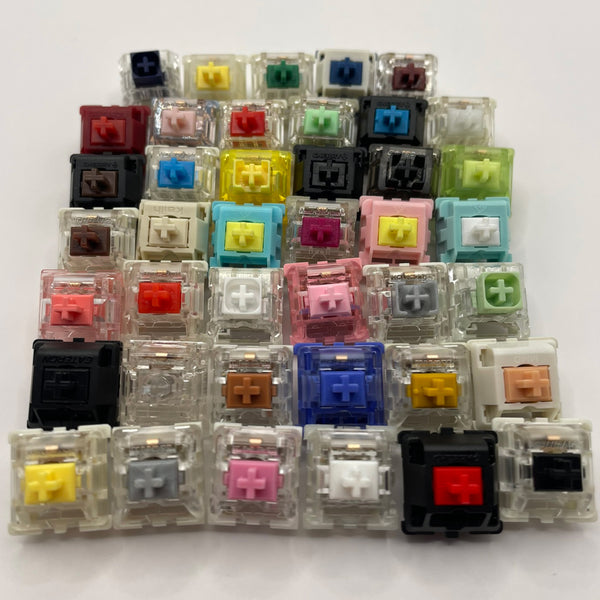 Switch Test Pack – 40 Varianten – Lineair, Tactile & Clicky – Sample Set