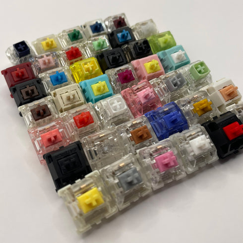 Switch Test Pack – 40 Varianten – Lineair, Tactile & Clicky – Sample Set