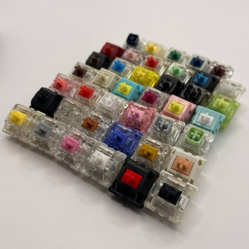 Switch Test Pack – 40 Varianten – Lineair, Tactile & Clicky – Sample Set