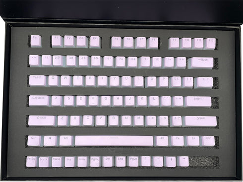 Paars Pudding Keycaps | OEM | PBT | Double Shot | 130 Keys