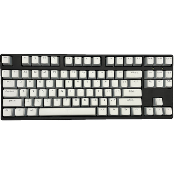 White Pudding Keycaps | OEM | PBT | Double Shot | 130 Keys