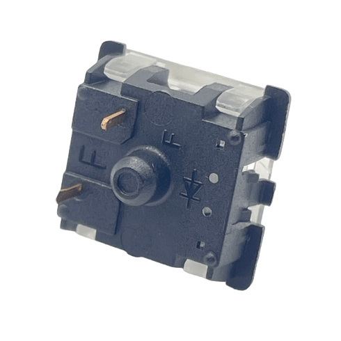 Gateron Clear switch close-up with clear housing