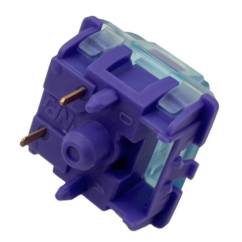 Gateron Azure Dragon V4 switch close-up with blue housing