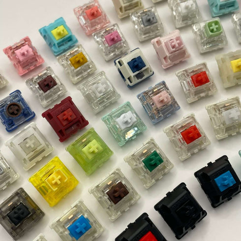 Mechanical keyboard switch tester with linear tactile and clicky switches