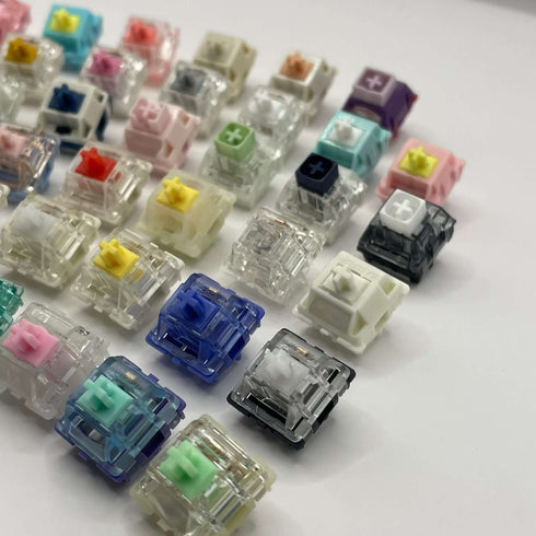 Switch tester sample set with assorted keyboard switches