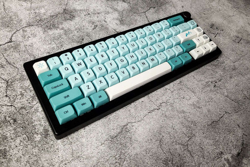 125-delige Iceberg keycap set met unieke icoontoetsen en uniforme XDA-profielhoogte