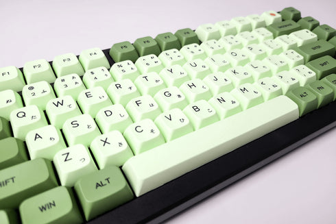 124-delige Matcha keycap set met dye-subbed legendingen op PBT materiaal