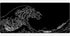 Tappetino Mouse Kanagawa Wave Nero/Bianco XXL – 900 x 400 x 3 mm – Antiscivolo