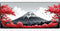 Fuji Blossom Red XXL gaming mousepad 900 x 400 mm