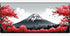 Fuji Blossom Red XXL gaming mousepad 900 x 400 mm