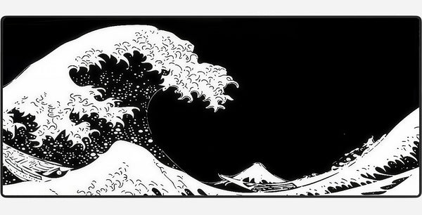 Kanagawa Midnight Wave Mousepad XXL - Gaming - 900 x 400 x 3 mm - Antislip