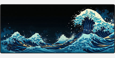 Kanagawa Wave Shadowfoam Mousepad XXL - Gaming - 900 x 400 x 3 mm