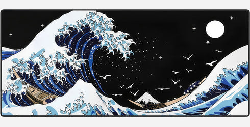 Kanagawa Wave Mousepad XXL - 900 x 400 x 3 mm - Antislip