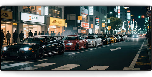 Tapis de Souris XXL Japanese Roads - Gaming - 900 x 400 x 3 mm - Antidérapant