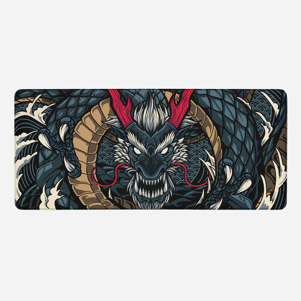 Eclipse Dragon Dark Blue Mousepad XXL - 900 x 400 x 3 mm - Antislip