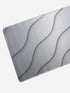 Abstract Wave Grey extended mousepad for gaming setup