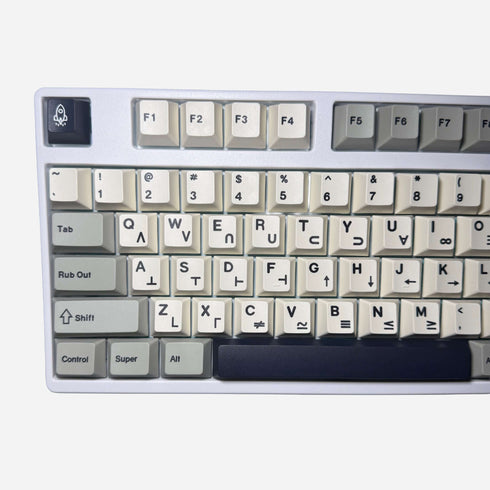 Astro Grey dye-sub keycaps for mechanical keyboards